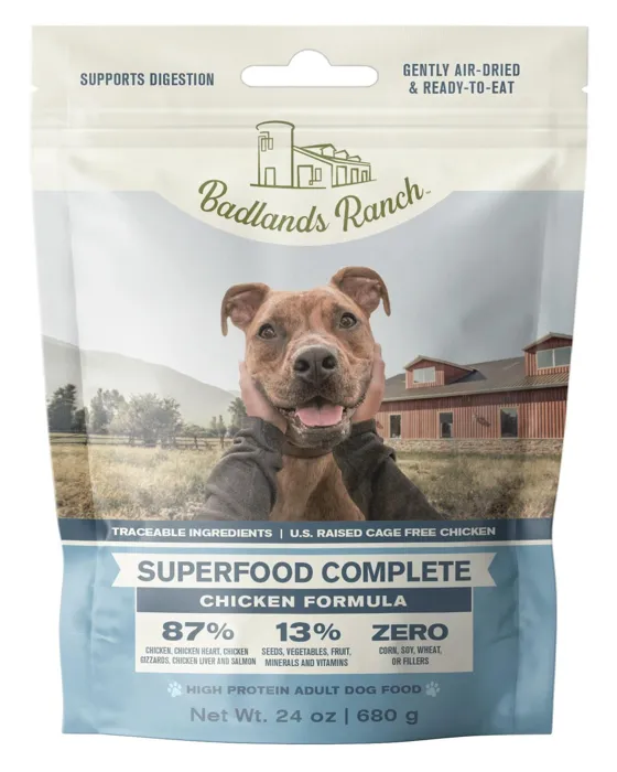 Badlands Ranch Chicken Air Dried Dog Food 24 Oz
