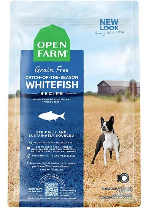 Open Farm Grain Free Whitefish Kibble 22 Lb