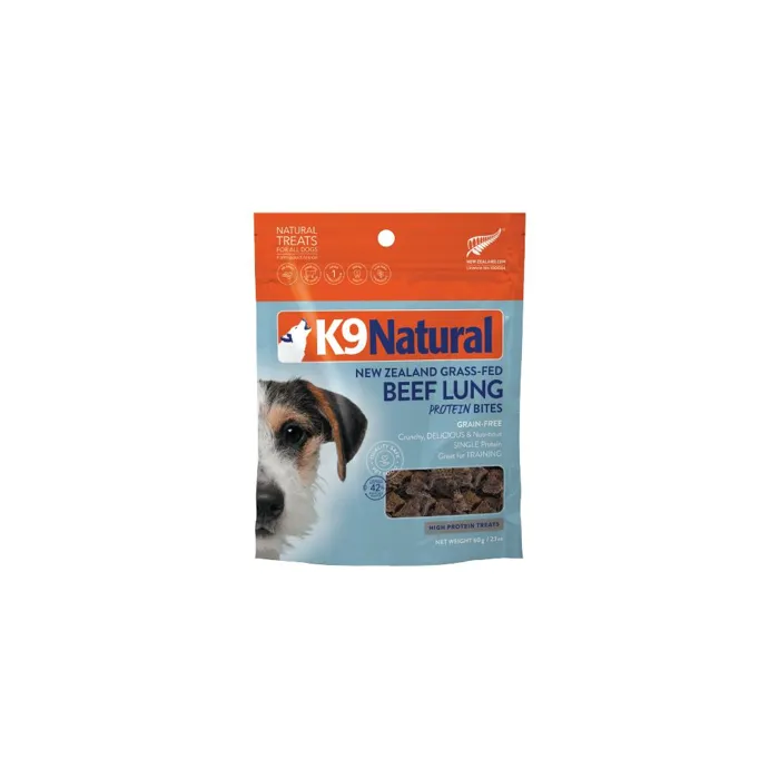 K9 Naturals Dog Treat Bites Beef Lung 2.1oz