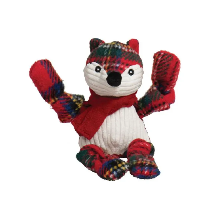 Hugglehounds Holiday - Knottie Tartan Tidings Fox Small