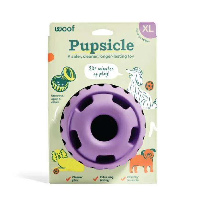 Woof Pupsicle Rubber Toy Lavender XLarge
